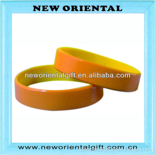 Painted silicone bracelet , 2 layer painting bracelets